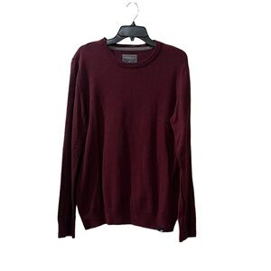 Aeropostale Men’s Burgundy Long Sleeve Sweater Shirt Large
